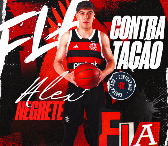 Elenco fechado! Alex Negrete reforça o FlaBasquete para 25/26