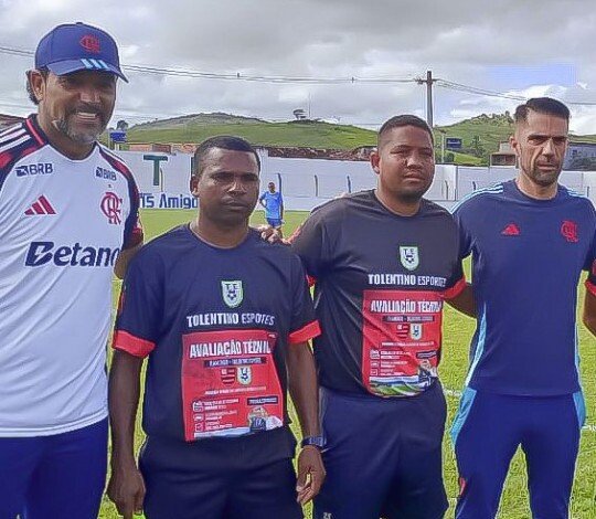Flamengo fecha parceria de recrutamento de atletas com a Tolentino Esportes, de Itapitanga, na Bahia
