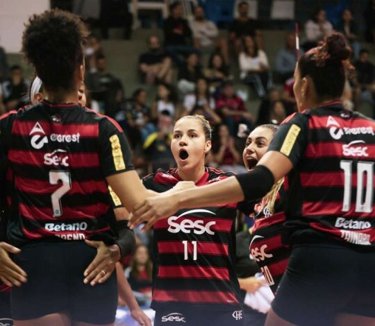Sesc RJ Flamengo vence o Paulistano Barueri na estreia na Superliga