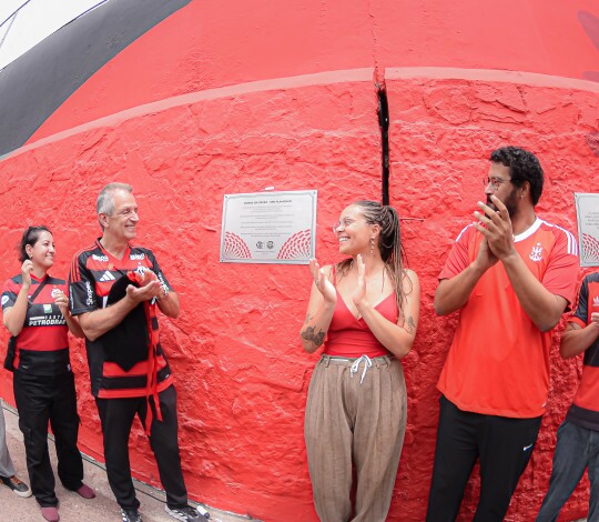 Flamengo inaugurou "Muros da Gávea" neste sábado, dia de seu aniversário