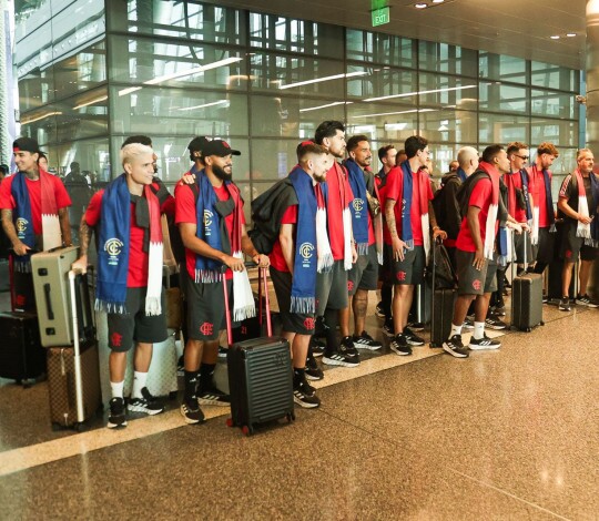 Flamengo desembarca no Catar para a disputa da Copa Intercontinental