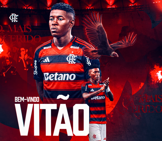 Flamengo anuncia oficialmente a contratação do zagueiro Vitão