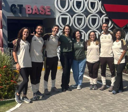 Clubes parceiros: nutricionista e assistente social do Inter de Minas visitam o CT da base