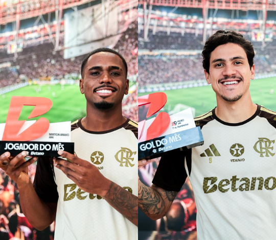 Evertton Araujo e Pedro conquistam premiações de abril da Betano