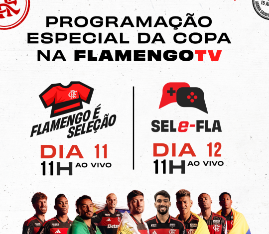 FlamengoTV lança programação especial para a Copa com duas novas lives