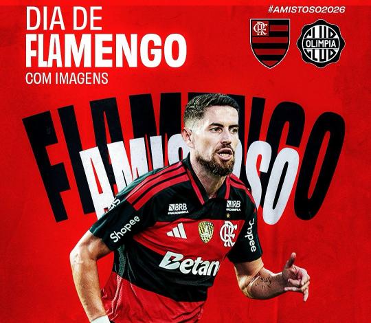 FlamengoTV transmite Flamengo x Olimpia ao vivo, com imagens, para o Brasil e exterior