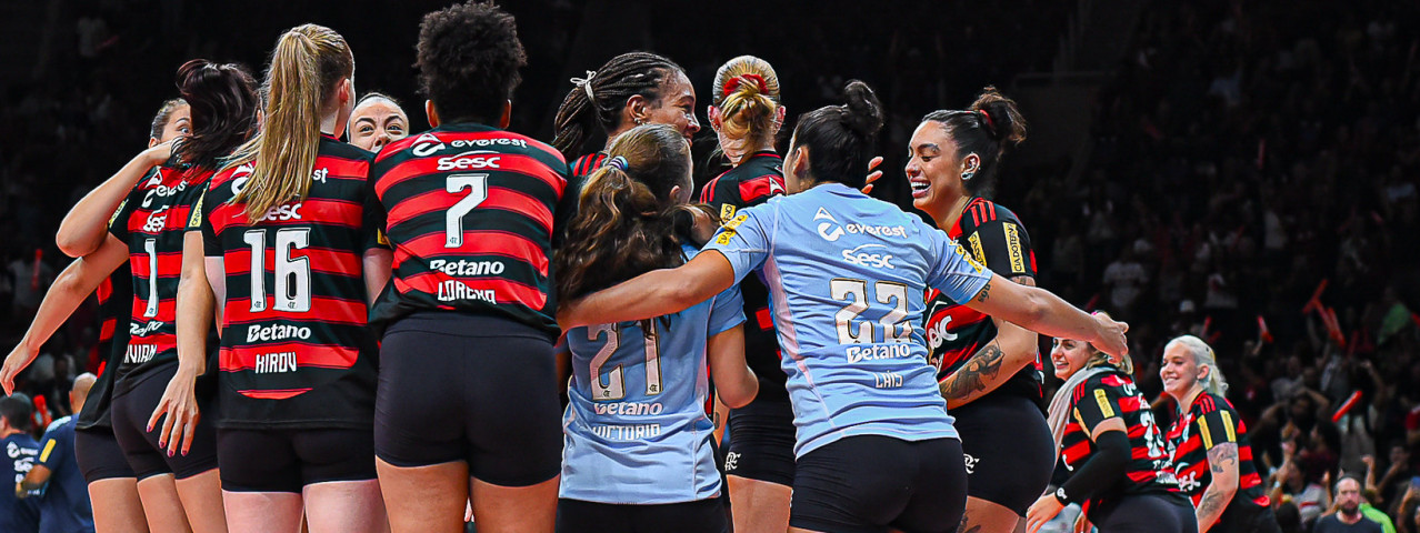 Sesc RJ Flamengo vence Dentil Praia Clube de virada e deixa tudo igual na semifinal da Superliga